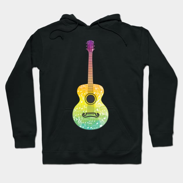 Acoustic Polygonal Guitar Hoodie by AnnArtshock